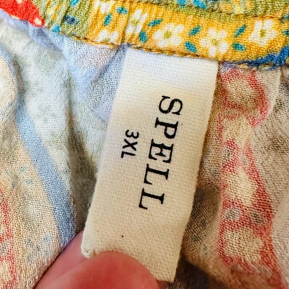 EUC Spell & the Gypsy Collective Kaleidoscope Belladonna Handkerchief Mini Skirt - Picture 13 of 15